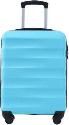 Productafbeelding van AIORBER Koffer, handbagage, 20 inch, harde schaal, multifunctioneel design, stille wielen, TSA-slot, kunststof, 56,5 x 36 x 20 cm, blauw
