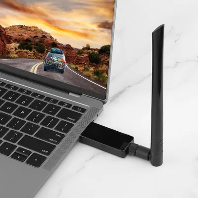 Image de Adaptateur réseau sans fil RTL8821AU, adaptateur Wi-Fi USB double bande 600 Mbps, compatible Bluetooth