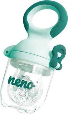 A baby food feeder pacifier.