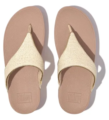 Produktbild von FITFLOP FitFlop Lulu Shimmerweave Toe-Post Sandals BEIGE 42