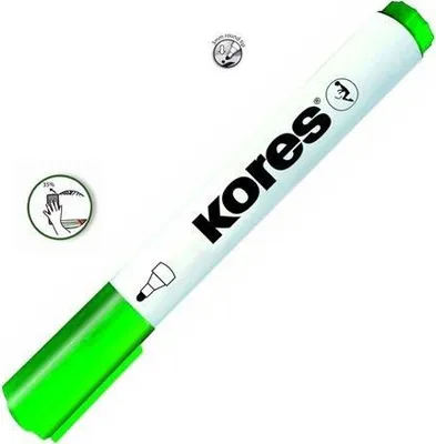 Obrázek produktu pro Kores M20835, 12 kusů, Zelená, Zelená, Bílá, 3 mm