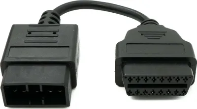 Produktbild von OBD Kabel 10 cm OBD 2 Buchse für Subaru 9pin in Schwarz für Auto Diagnose