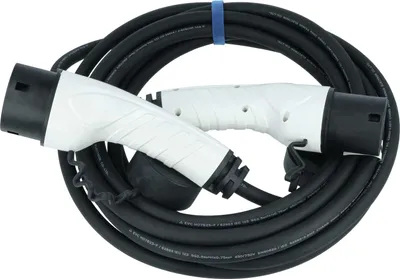 Produktbild von vhbw Ladekabel Typ 2 zu Typ 2 für Elektroauto, 3-phasig, 16 A, 11 kW, 7 m
