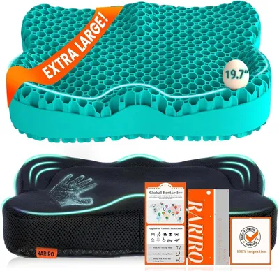 Zdjęcie produktu dla Solidchoice - Żelowa poduszka do siedzenia, 50 cm - Zapewnia ulgę odciśnięć i komfort