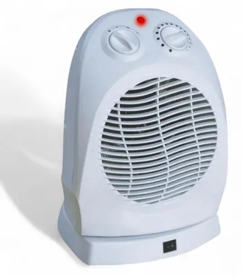 Zdjęcie produktu dla Obrotowy grzejnik z termostatem o mocy 2000 W, trzy poziomy temperatury, zabezpieczenie przed upadkiem