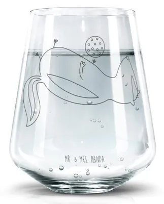 Produktbild von Mr. & Mrs. Panda Glas Stinktier Ball - Transparent - Geschenk, Wildtier, Stinker, Weisheit, Trinkgefäß, Trinkglas, Wasserbecher, Skunk, Wasserglas, Raubtier