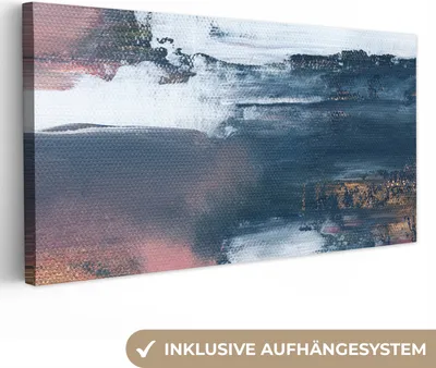 Obrázek produktu pro OneMillionCanvasses® - Obrazy na plátně - Abstraktní - Malba - Design, Nástěnný obraz, Nástěnná dekorace Obývací pokoj, 80x40cm