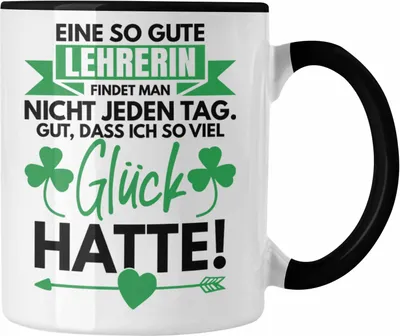 Produktbild von Trendation - Lehrerin Abschiedsgeschenk Tasse Geschenk zum Abschied Klassenlehrerin Beste Lehrerin Geschenkidee (Schwarz)