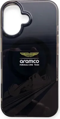 Immagine prodotto di Aston Martin iPhone 16 Custodia cover posteriore - Magsafe - IML F1 Car - Nero