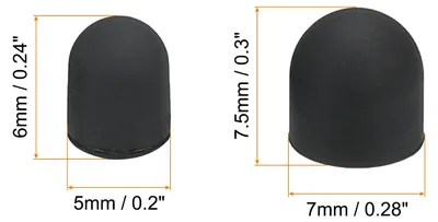 Produktbild von 20 Stš¹ck Stylus Stiftspitzen Leitf?hig Silikon Gummi Kapazitiv Touchscreen Stifte Spitze Weich Universal Ersatz 5mm 7mm
