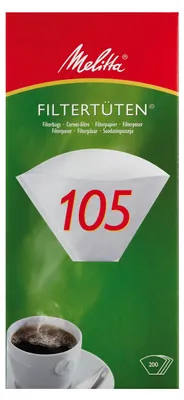 Produktbild von Melitta Filtertüten 105 weiß, 1er Pack (1 x 200 Stück)