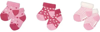 Produktbild von BabyGlück - Babysocken, rosa (3 Paar) one size