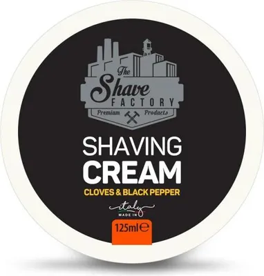 Zdjęcie produktu dla The Shave Factory - Shaving Cream Cloves & Black Pepper - Krem do golenia 125ml