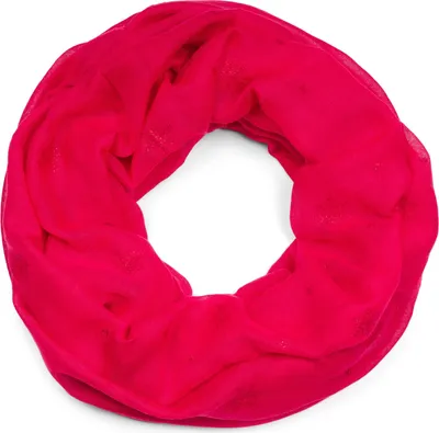 Produktbild von styleBREAKER Damen Loop Schal mit Glitzer Schneeflocken Print, Weicher Schlauchschal Einfarbig, Tuch 01017064