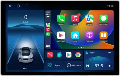 Image de Autoradio Android 13 pouces 128 Go pour Fiat Ducato, Citroën Jumper et Peugeot Boxer (2007-2025) Camping-car/caravane avec CarPlay & Android Auto Navigation & Bluetooth