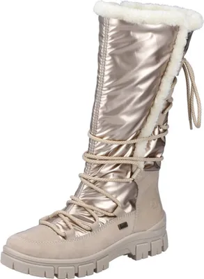 Produktbild von Rieker Damen Stiefel Warmfutter Profilsohle Schnürung Z1083, Größe:39 EU, Farbe:Beige