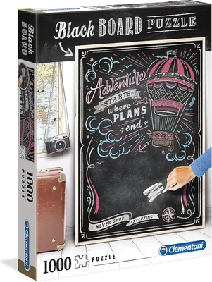 Obrázok produktu pre Clementoni Puzzle Black Board Travel / 1000 dielikov