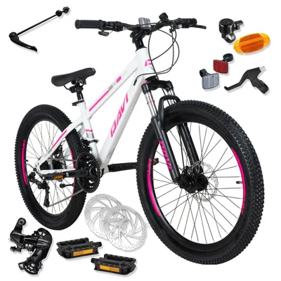 Produktbild von Mountainbike Kinderfahrrad Davi Bonita 24 Zoll, 130–160 cm, 21 Gänge, Rosa/Weiß