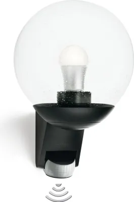 Produktbild von STEINEL L 585 S, Wandbeleuchtung für den Außenbereich, Schwarz, Glas, Kunststoff, IP44, Garten, II