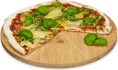 Image de relaxdays 10020241_0 relaxdays Teller Pizza braun