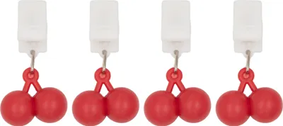 Produktbild von 4x Tischdeckenbeschwerer Kirsche Rot Tischklammern Tischtuchgewichte Tischtuchhalter Set