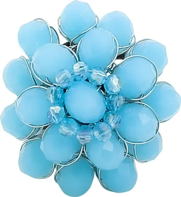 Produktbild von Ring Blütenwunder verstellbarer XL Blumen Ring von collezione alessandro