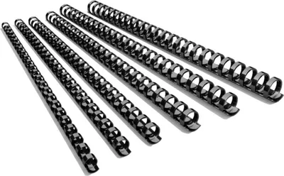 Immagine prodotto di Dorso in plastica 12,5 mm, 56-80 fogli, nero, 100 pz