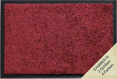 Produktbild von Primaflor Schmutzfangmatte PRINCESS - Weinrot - 40x60cm - 4 Farben & 2 Größen - Strapazierfähige Türmatte, Rutschfester Türvorleger, Sauberlaufmatte
