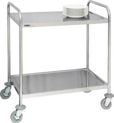 Produktbild von Edelstahl servierwagen 2 tabletts Casselin CCI2