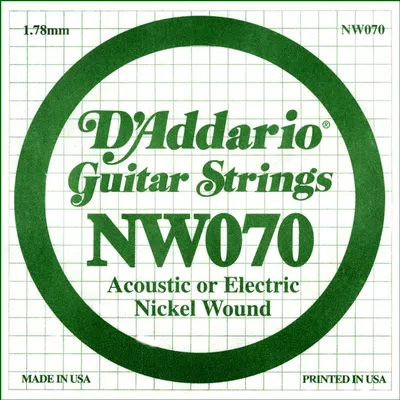 Produktbild von D'Addario Single Nickel Wound .070 Saite
