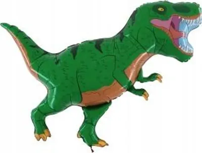 Produktbild von Dinosaurier-Folienballon grün 21"", 1 Stk.