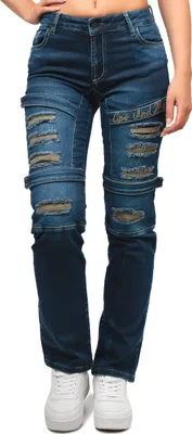 Produktbild von Cipo & Baxx Regular Fit Jeans Cipo & Baxx Bestickung WD529 Dark Blue W30/L32