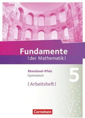Obrázok produktu pre Fundamente der Mathematik 5. Schuljahr - Rheinland-Pfalz - Arbeitsheft mit Lösungen