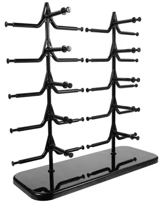 Produktbild von Brillenständer für 10 Brillen - Kunststofflagerung - Brillenhalter - Brillenregal - Display-Organizer - Stabile Halterung