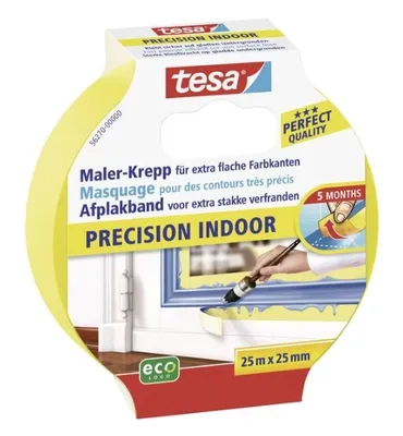 Zdjęcie produktu dla TESA 56270, Taśma maskująca malarska, Papier, Żółty, Płynny, 150 dni, 25 m