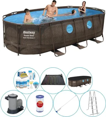 Obrázek produktu pro Bazénová souprava - Bestway Power Steel Swim Vista Oval 549x274x122 cm