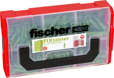 Image de fischer 532894 fischer FixTainer - UX-Green-Box 532894 Universaldübel-Sortiment, 210 St.