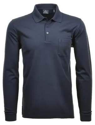 Produktbild von RAGMAN Basic Poloshirt Klassischer Look, Weiches Material mit leichtem Glanz, Vielseitig kombinierbar im Alltag