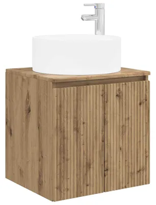 Produktbild von vidaXL Wandmontierte Waschbecken-Vanität Artisan-Eiche