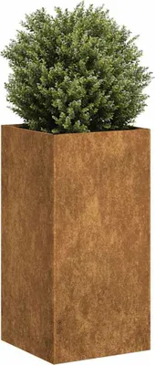 Obrázek produktu pro Maison Exclusive – Květináč, rezavý vzhled, 40x40x80 cm, ocel odolná vůči povětrnostním vlivům