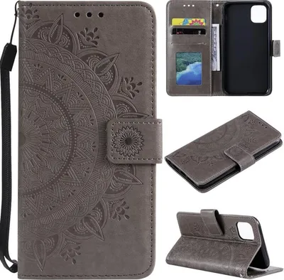 Obrázek produktu pro Pouzdro pro Apple iPhone 11 Pro [5,8 palce] Pouzdro na mobilní telefon Ochranný kryt Mandala Grey