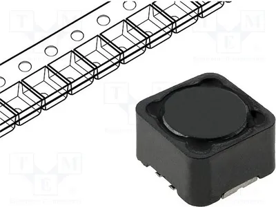 Produktbild von 5x Drossel: Draht 20% 39mΩ SMD 12x12x10mm 5A 22uH  -40÷85°C DE1209-22 Leistungsdr