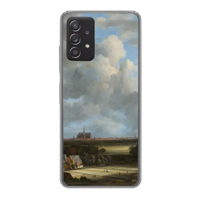 Produktbild von MuchoWow® Handyhülle Schutzhülle Hülle für Samsung galaxy a73 Ansicht von Haarlem mit Tribüne - Gemälde von Jacob van Ruisdael Silikon Softcase Handy Hülle - Handyhülle