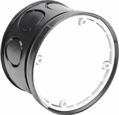 Produktbild von Dietzel Schalterdose Ø 70mm, schwarz, mit Putzdeckel, 1 Stk.