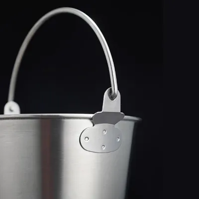 Produktbild von Silberne 2-Liter-Mini-Eimer mit Griff für Getränke und Snacks