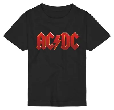 Produktbild von AC/DC T-Shirt Uni Logo schwarz Band-Merch, Bands 100% Baumwolle 106/116
