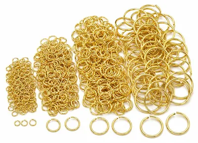 Verbindungsringe gold 1000 Stück 5-12 mm x 0,7 mm