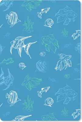 Produktbild von MuchoWow® Mauspad Mousepad Fisch - Pastell - Meer 40x60 cm - Mousepads - Maus Mat - Pad - Mausunterlage - Schreibtisch Accesoire
