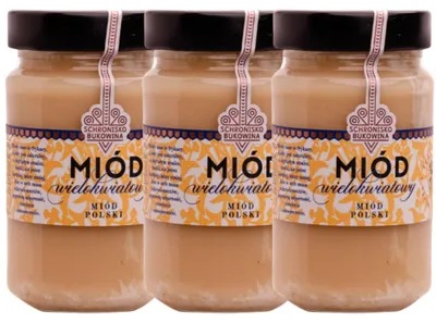 Image de Miel multifloral 240 ml/315 grammes - Schronisko Bukowina-3x