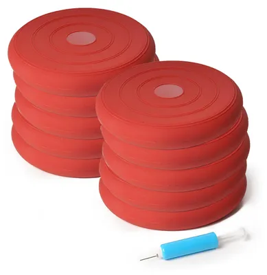 Zdjęcie produktu dla Zestaw 10 poduszek balansujących Dittmann, średnica 36 cm - czerwone